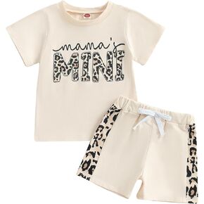 Toddler Baby Girl Summer Outfit Short Sleeve T Shirt Top Casual Shorts Set Infant Newborn Clothes 6 12 18 24 Month