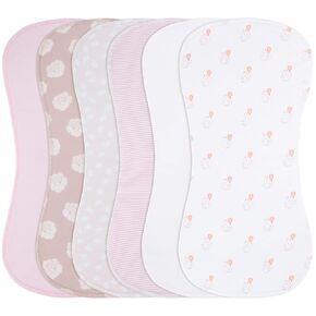 Burp Cloths & Baby Bibs 2-in-1 Large Size 3 Layers Thicken 100% Cotton Super Soft Absorbent for Teething and Drooling Baby Spit Up Burping Rags Set for Boys and Girls Infant Newborn 12 Pack