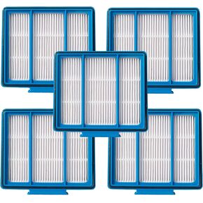 5-Pack Replacement HEPA Filter for Shark ION,IQ,EZ AI Series Vacuum AV2501AE RV1001AE AV910/911S/912S/915S AV753 RV100AE UR1000SR AV2001WD RV1001 AV752 AV2820S Part Fit # RVFFK950 (5)