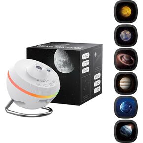 Meteor and Galaxy Projector & 6PCS Film Slides Set - Solar System