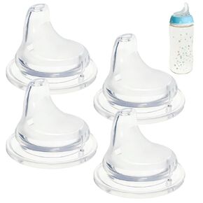 4 حزمة استبدال spout spout متوافق مع أكواب النشط والمتعلم nuk ، واضحة غسالة الصحون السيليكون آمنة لا تسرب bpa الاستبدال الحلمة الحرة