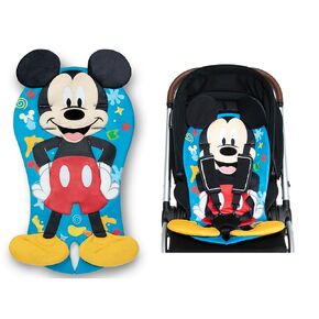 Mickey Mouse Stroller Seat Pad by Delta Children - Universal Stroller Seat Cushion/Liner for Infants and Toddlers - Machine Washable, Blue