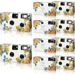 Kanayu 10 Pack Camera يمكن التخلص منها لحفل الزفاف 35 مم استخدام الكاميرا الأفلام مع فلاش مرة واحدة استخدم الكاميرا للذكرى السنوية للحفلات الموسيقية معسكر الحفل هدية شهر العسل (الخشخاش الأزرق) in Kuwait
