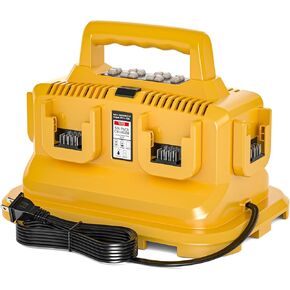 Upgraded 6-Ports Rapid Battery Charger Station,Replacement for Dewalt Flexvolt 20V/60V Battery Charger,Compatible with Dewalt 20V/60V Battery DCB200 DCB206 DCB606 DCB609