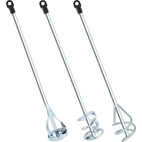 Set of 3 Paint Mixer for Drill Epoxy Resin, Mud, Cement Mixer Blades, Paint Stirrer Concrete Mixer, 15.7" Mixing Paddles and 2.3" Mixing Impeller