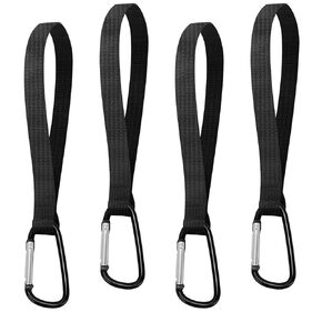 4 Pcs GuoluvSoo Stroller Hooks, Cost-Effective Multifunction Stroller Hooks for Bags, Diaper Bags, Purse, Shopping, Backpack, Universal Stroller Clips and Hooks, Mommy Hook, Stroller Accessories