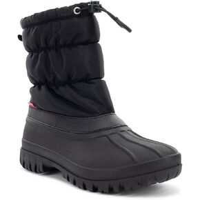 Chooka Women's Nylon Mid-Calf Winter Snow Boot | Outdoor Cold Weather Faux Fur Puffer Boot