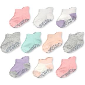 Fruit of the Loom Cotton Grip Socks for Baby and Toddler