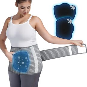 Reneo BELLY BELLY BANDY كبير ، موثق في البطن مع 2 حزم جلي