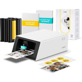 Liene PixCut S1 Photo Pro Pack - All-in-One Photo Sticker Printer and Cutter for High-Volume Printing, Professional-Grade Photos & Custom Stickers