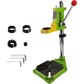Floor Drill Press Stand for Hand Drill, 90 Degree Rotating Adjustable Universal Bench Clamp Drill Holder Drill Press Adapter Workbench Repair Tool for Benchtop Repair
