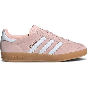 adidas Gazelle Indoor Womens Shoes, Sandy Pink/Cloud White/Gum, Size 8.5