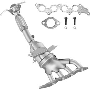 [أمامي + خلفي] محول تحفيزي FortunaFlow متوافق مع Mazda CX-7 2007-2009 2.3 لتر بشاحن توربيني AWD/FWD، استبدل 16589,14613 (متوافق مع وكالة حماية البيئة + قياسي) in Kuwait