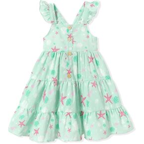Toddler Girl Dress Summer Baby Girls Dresses 2025 Fly Sleeve Casual Floral Princess Toddler Dresses