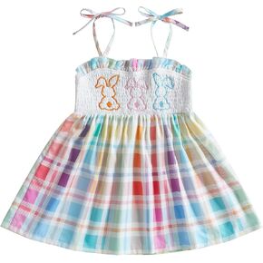 Toddler Baby Girl 4th of July Outfit Little Girls Fourth of July USA Dress Kids Independence Day Summer Clothes