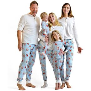 HonestBaby Family Matching Movie Pajamas Organic Cotton for Men, Women, Kids, Toddlers, Baby Boys, Girls, Unisex Pets