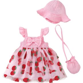 Baby Girl Dress Infant Newborn Clothes Summer Sleeveless Layer Ruffle Dresses Casual Beach Sundress for Girls 0M-3T