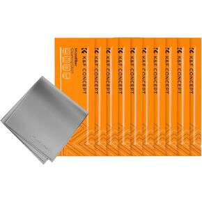 K&F Concept 10 Pack Microfiber Cleaning Cloths - Glasses Cloth for Cleaning Camera Lenses, Glasses, Screens, Cameras, Eyeglasses, LCD TV Screens, Tablets Washable