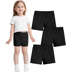 3 Pack Baby Girls Bike Shorts Toddler Girl Athletic Dance Short Soft Cotton Summer Clothes Size 18M-5T