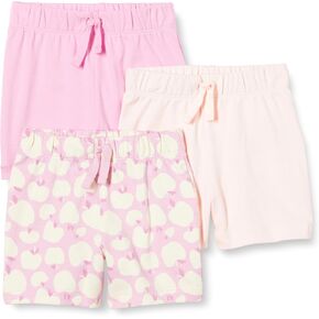 Amazon Essentials Unisex Toddlers and Babies' Cotton Pull-On Shorts, Multipacks
