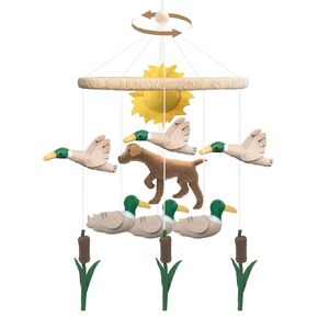 Baby Mobile for Crib Mallard Duck Baby Crib Mobile for Boys Girls Handmade Felt Baby Nursery Decor Duck Hunting Decor Infant Bedroom Hanging Baby Mobile for Bassinet Baby Shower Newborn Baby Gift
