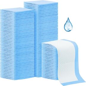 100 Pack Disposable Changing Pads,13X18 inch Baby Disposable Underpads,High Absorbent Diaper Changing Pads,Waterproof Disposable Pads,Leak Proof Breathable Underpads for Adult Baby Pets