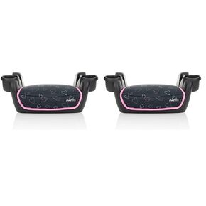 Evenflo GoTime No Back Booster Car Seat (Amore Pink) (Pack of 2)