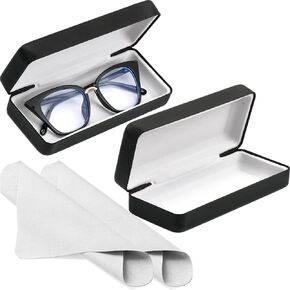 Hard Shell Eyeglasses Case Protective Glasses Case for Men and Women Linen Fabric in Saudi Arabia