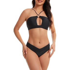Sexy Bikinis for Women 2 Piece Bikini Spaghetti Strap Swimsuits Bright Color Bathing Swimwear Bathing Suit