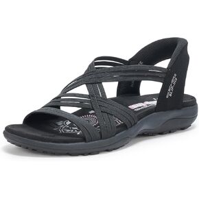 Skechers Women's Reggae Slim-Simply Stretchy Hands Free Slip-ins Sport Sandal