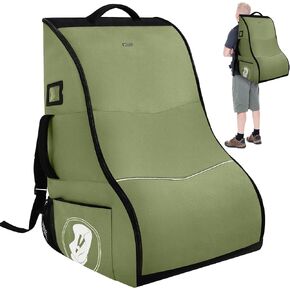 Car Seat Travel Bag for Airplane - Padded Carseat Backpack for Airport with Wear-Resistant Bottom - Compatible with all Car Seats (travel bag01)