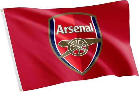 لافتة علم أرسنال من Desert Cactus FC Gunners لكرة القدم 100% بوليستر للاستخدام الداخلي والخارجي مقاس 3 × 5 أقدام (علم C) in Saudi Arabia