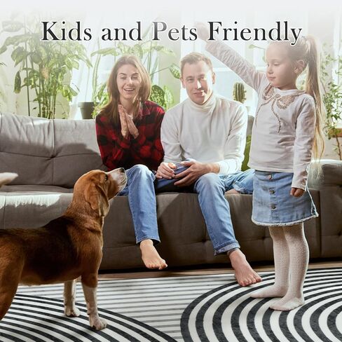 Machine Washable 5x7 Area Rugs for Living Room, Non Slip Soft Boho Low Pile Vintage Green Rugs for Bedroom Indoor, Stain Resistant Kitchen Rugs, Large Carpet Rugs for Dining Guest Room(Green,5'x7') in Saudi Arabia