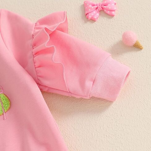 Fiomva Toddler Baby Girl Easter Watter 6 9 12 18 24 Honths 2T 3T 4T Sweatshirt Top+Flare Pants Bell Bells Easter Complements in Kuwait