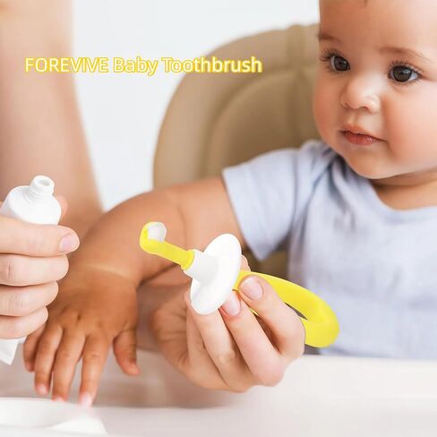 Finger Toothbrush for Toddlers 1-3,Finger Toddler Toothbrush Age 2-4,Newborns Silicone Toothbrushes,Soft Infant Oral Cleaner with Travel Storage Case, 2 Pcs in Kuwait
