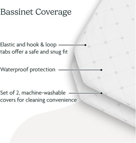 UPPAbaby Bassinet Covers for Remi Playard - Secure Attachment - Soft and Comfortable - Machine Washable - Set of 2 - Waterproof in Kuwait
