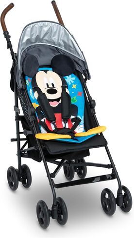 Mickey Mouse Stroller Seat Pad by Delta Children - Universal Stroller Seat Cushion/Liner for Infants and Toddlers - Machine Washable, Blue in Kuwait