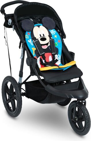 Mickey Mouse Stroller Seat Pad by Delta Children - Universal Stroller Seat Cushion/Liner for Infants and Toddlers - Machine Washable, Blue in Kuwait