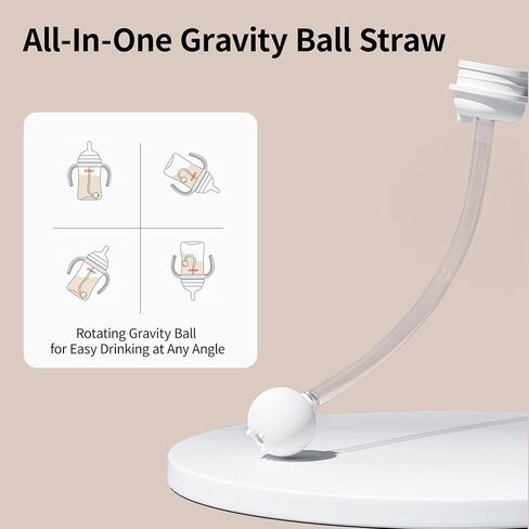 Pigeon Natural Weaning Silicone Sipper Conversion Kit - Smooth Toddler Transition Set | Includes Soft Sipper, Weighted Straws, and Cleaning Brushes | Ideal for Ages 6 Months+ in Kuwait