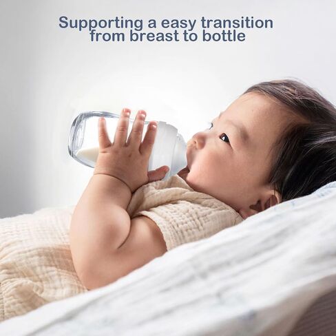 4-Pack Bottle Nipples Compatible with Gulicola Natural Glass Bottle, Soft Silicone Nipples (S, Slow Flow) in Saudi Arabia