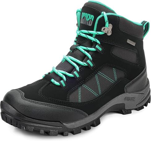 RCORD Women's Comfortable Non-Slip Waterproof Hiking Boots for All-Day Work, Backpacking, Walking & Outdoor Activities in Kuwait