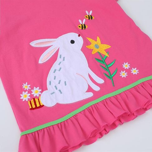 Hileelang Toddler Girl Easter Watter Spring Summer Cotton Stepgings Pants Tees Tees Setts Setts in Kuwait