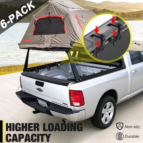 moveland Upgraded 𝟖 𝐏𝐂𝐒 Camper Shell Clamps - Heavy Duty Truck Topper Clamps - More Secure Truck Cap Clamps for Chevy Silverado Sierra/Dodge Dakota Ram 1500 2500 3500, F150 F250, Titan, Tundra in Saudi Arabia