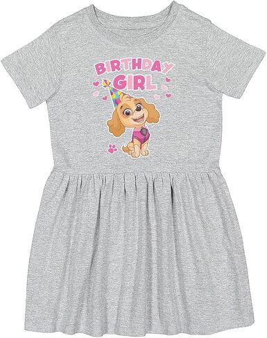 Tstars Paw Patrol Skye Dress Toddler Girl Birthday Spring Summer Outfit | Soft licensed Skye dress; great for birthday party, spring summer wear, pink pup fans, toddler girl gift in Saudi Arabia