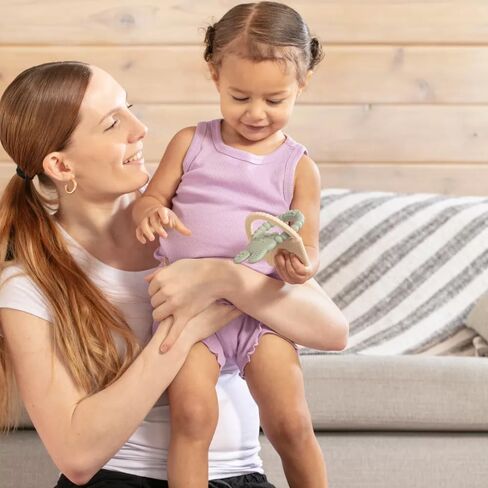 Easter Bunny Teether Set, Bunny, Carrot, Chicken, Rattle Egg & Easter Basket Baby Teething Toys Easter Teethers Toys for Babies - Green in Kuwait