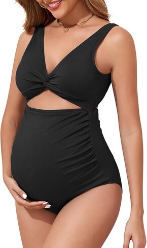 Century Star Maternity Swimsuit One Piece for Women Pregnancy Bathing Suit High Waist Maternity Swimwear in Kuwait