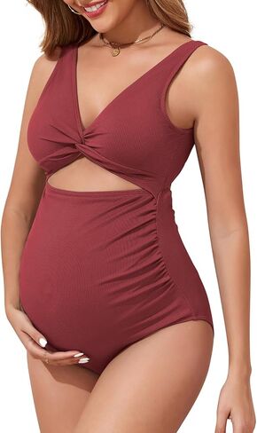 Century Star Maternity Swimsuit One Piece for Women Pregnancy Bathing Suit High Waist Maternity Swimwear in Kuwait