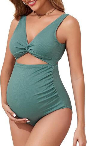 Century Star Maternity Swimsuit One Piece for Women Pregnancy Bathing Suit High Waist Maternity Swimwear in Kuwait