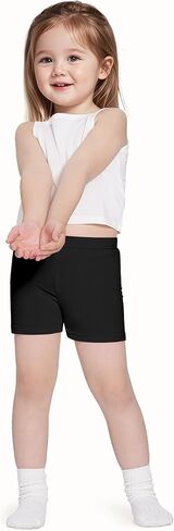3 Pack Baby Girls Bike Shorts Toddler Girl Athletic Dance Short Soft Cotton Summer Clothes Size 18M-5T in Saudi Arabia