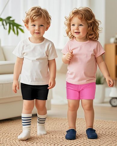 3 Pack Baby Girls Bike Shorts Toddler Girl Athletic Dance Short Soft Cotton Summer Clothes Size 18M-5T in Saudi Arabia